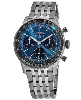 Breitling Navitimer B01 Chronograph 41 Blue Dial Steel Men's Watch ab0139241c1a1