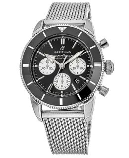 Breitling Superocean Heritage II Chronograph 44 Automatic Black Ceramic Steel Men's Watch ab0162121b1a1