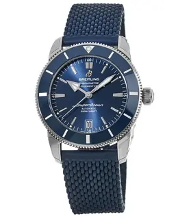 Breitling Superocean Heritage Automatic 42 Blue Dial Rubber Strap Men's Watch ab2010161c1s1