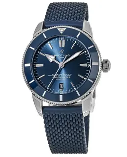 Breitling Superocean Heritage Automatic 44 Blue Ceramic Rubber Strap Men's Watch ab2030161c1s1