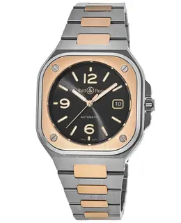 Bell & Ross BR 05 Rose Gold & Steel Black Dial Men's Watch br05a-bl-stpg/ssg