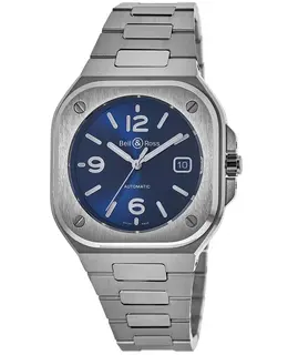 Bell & Ross BR 05 (40 MM) Steel Blue Dial Steel Men's Watch br05a-blu-st/sst