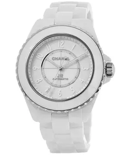 Chanel J12 Automatic Phantom Phantom 38mm White Dial Ceramic Women's Watch h6186