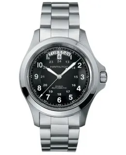 Hamilton Khaki Field King Auto 40MM Day-Date Black Dial Men's Watch h64455133
