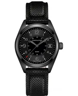 Hamilton Khaki Field Black Dial Black Rubber Strap Men's Watch h68401735