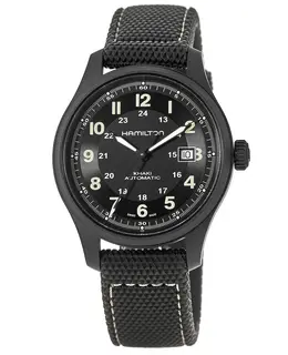 Hamilton Khaki Field Titanium Auto 42mm Fabric Strap Men's Watch h70575733
