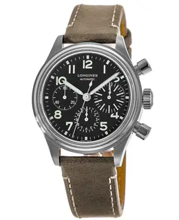 Longines Heritage Avigation Big Eye Black Dial Brown Leather Strap Men's Watch l2.816.4.53.2