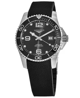 Longines HydroConquest Automatic Black Ceramic 41mm Men's Watch L3.781.4.56.9 l37814569