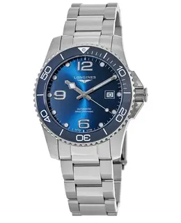 Longines HydroConquest Automatic Blue Ceramic 41mm Steel Men's Watch l3.781.4.96.6
