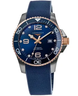 Longines HydroConquest Automatic Blue Dial Rubber Strap Men's Watch l3.782.3.98.9