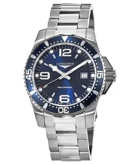 Longines HydroConquest Quartz 44mm Blue Dial Steel Men's Watch l3.840.4.96.6
