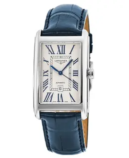 Longines DolceVita Silver Dial Blue Leather Strap Men's Watch l5.757.4.71.9