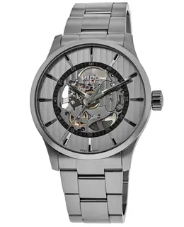 Mido Multifort Skeleton Vertigo Rhodium Dial Steel Men's Watch m038.436.11.031.00