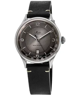Mido Multifort Patrimony Grey Dial Leather Strap Men's Watch m040.407.16.060.00