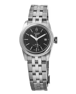 Tudor Glamour Date Black Dial Stainless Steel Unisex Watch m51000-0009