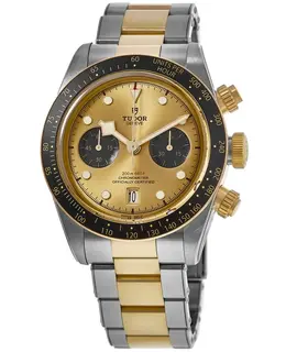 Tudor Black Bay Chrono Champagne Dial Gold and Steel Men's Watch m79363n-0007