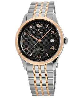 Tudor 1926 Black Dial Rose Gold and Stainless Steel Men's Watch m91651-0003