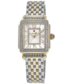 Michele Deco Madison Diamond White Dial Two-Toned Steel Women's Watch mww06g000002