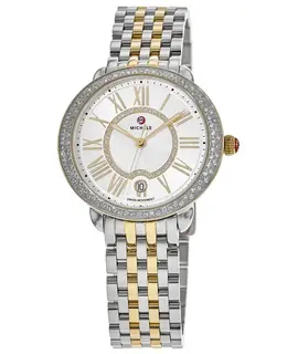 Michele Serein Mid Two-Tone 18k Gold Diamond Women's Watch mww21b000138