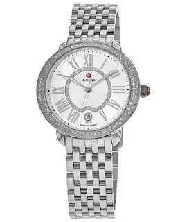 Michele Serein Mid Stainless Steel Diamond Women's Watch mww21b000143