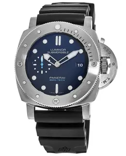 Panerai Submersible 47MM BMG-TECH Blue Dial Titanium Men's Watch pam00692