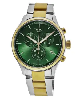 Tissot Chrono XL Classic Green Dial Two-Tone Steel Men's Watch t116.617.22.091.00