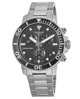 Tissot Seastar 1000 Chronograph Black Dial Steel Men's Watch t120.417.11.051.00