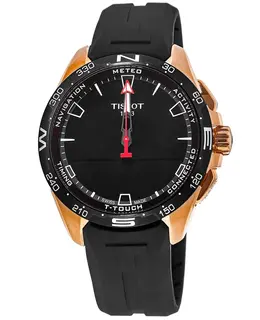 Tissot T-Touch Connect Solar Black Dial Rubber Strap Men's Watch t121.420.47.051.02