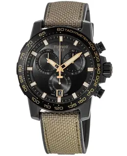 Tissot Supersport Chrono Black Dial Leather Strap Men's Watch t125.617.37.051.01