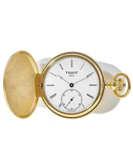 Tissot Savonnette Mechanical White Dial Men's Pocket Watch t867.405.39.013.00