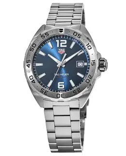 Tag Heuer Formula 1 Quartz Blue Dial Stainless Steel Men's Watch waz1118.ba0875