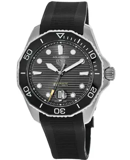 Tag Heuer Aquaracer 300M Automatic 43mm Black Dial Rubber Strap Men's Watch wbp201a.ft6197