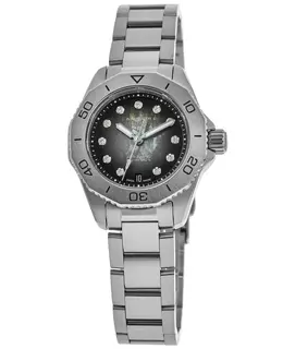 Tag Heuer Aquaracer Professional 200 Date Black Diamond Dial Steel Women's Watch wbp2410.ba0622