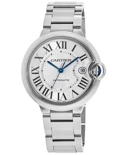 Cartier Ballon Bleu 42mm Silver Dial Automatic Men's Watch wsbb0049