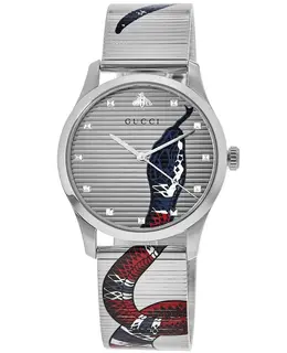 Gucci G-Timeless 38mm King Snake Steel Unisex Watch ya1264123