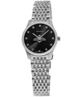 Gucci G-Timeless Black Dial Steel Women's Watch ya1265020