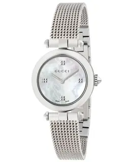 Gucci Diamantissima Mother of Pearl Dial Stainless Steel Women's Watch ya141504
