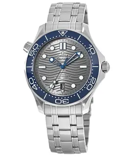 Omega Seamaster Diver 300M Grey Dial Steel Bracelet Men's Watch 210.30.42.20.06.001