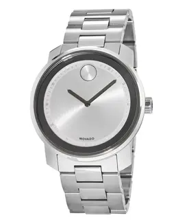 Movado Bold Silver Dial Stainless Steel 43mm Men's Watch 3600257