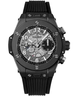 Hublot Big Bang Chronograph Skeleton Dial Rubber Strap Men's Watch 441.ci.1171.rx