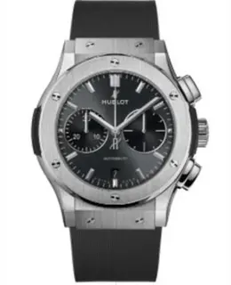 Hublot Classic Fusion Chronograph Grey Dial Rubber Strap Men's Watch 521.nx.7071.rx