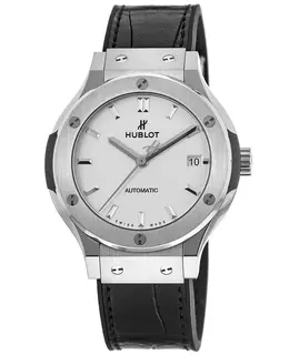 Hublot Classic Fusion Automatic 38mm Opalin Dial Titanium Rubber Strap Unisex Watch 565.nx.2611.lr