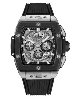 Hublot Big Bang Chronograph Skeleton Dial Rubber Strap Men's Watch 642.nm.0170.rx
