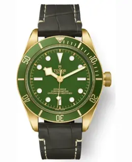 Tudor Black Bay Fifty-Eight 18kt Yellow Gold Green Dial Men's Watch m79018v-0001