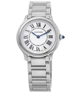 Cartier Ronde Must De Cartier Silver Dial Steel Women's Watch wsrn0033
