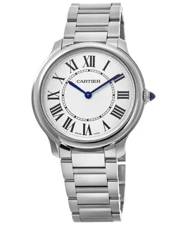 Cartier Ronde Must De Cartier 36mm Silver Dial Steel Women's Watch wsrn0034