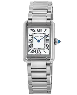 Cartier Tank Must Large Silver Dial Steel Women's Watch wsta0052