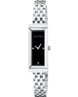 Gucci G-Frame Diamond Black Dial Women's Watch ya127504