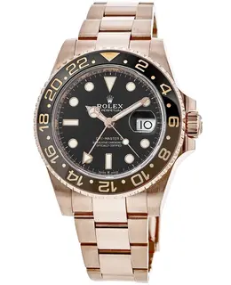 Rolex GMT Master ll Root Beer 18kt Everose Gold Men's Watch m126715chnr-0001