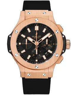 Hublot Big Bang 44mm 18kt Rose Gold Case Rubber Strap Men's Watch 301.px.1180.rx